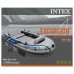 Четырехместная моторно-гребная надувная лодка Intex Excursion 4 Set Original, 315х165х43 см, с веслами и насосом, серая (int-68324)