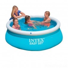 Бассейн надувной детский Intex Easy Set Pool трёхслойный с эффектом мозаики 183х51 см (int-28101)