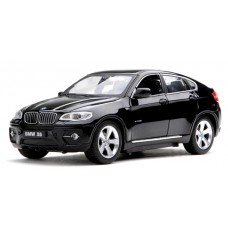 Машинка радиоуправляемая 1:24 Meizhi BMW X6 высокой детализации металлическая Светодиодные фары (черный) (dd-MZ-25019Ab)