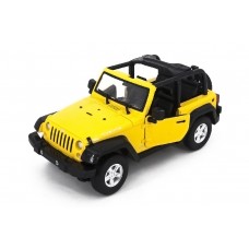 Машинка радиоуправляемая 1:14 Meizhi Jeep Wrangler высокой детализации, светодиодные фары и стопы (желтый) (dd-MZ-2292Jy)