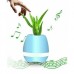 Умный цветочный горшок Smart Music Flowerpot с музыкой Голубой