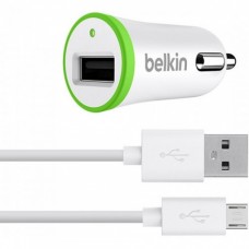 Автомобильное зарядное устройство Belkin F8J051 USB 12V 2.1A белый (im-46008)