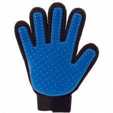 Перчатка для вычесывания животных True Touch Pet Brush Gloves синий (im-45347)